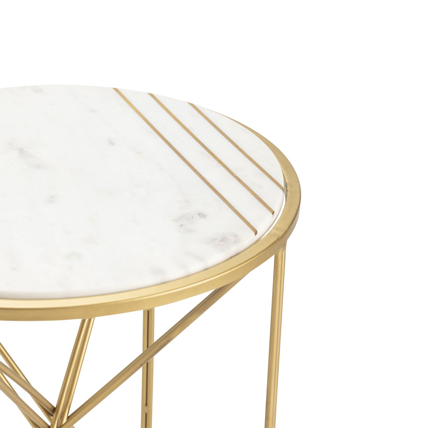 Darby Gold Finish End Table