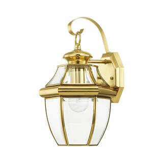 AVIANCE LIGHTING Monterey 1 Light Polished Brass Outdoor Wall Sconce 2151-02