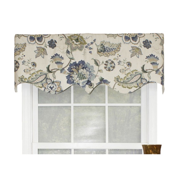 Rod Pocket Valance 50 quot X 17 quot Blue By Rlf Home