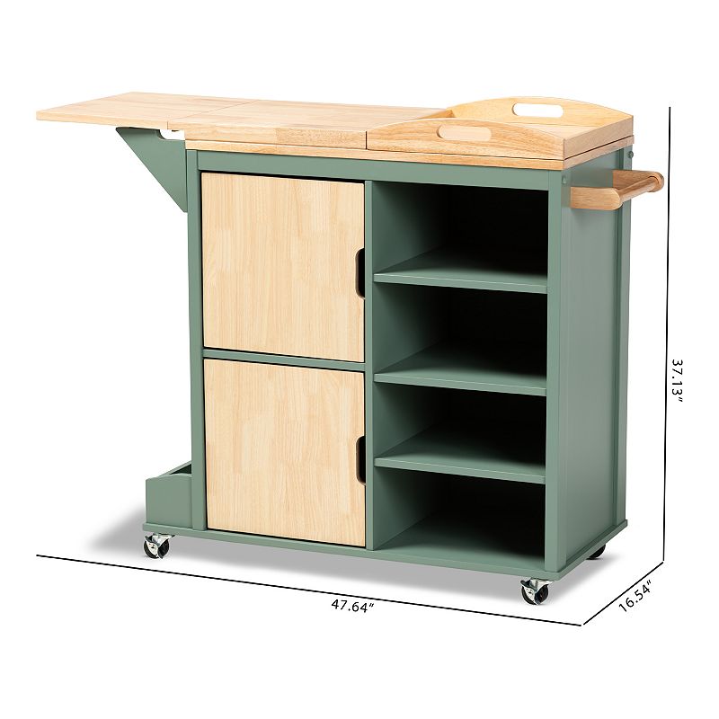 Baxton Studio Dorthy Kitchen Cart