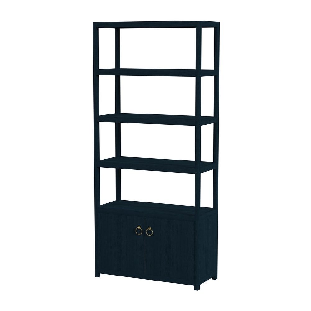 Lark 4 Tier Etagere Bookcase Cabinet