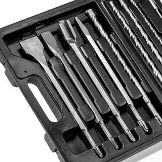 XtremepowerUS SDS-Plus Tungsten Carbide Rotary Hammer Drill and Chisel Metric Bit Set (17-piece) 32605-XP