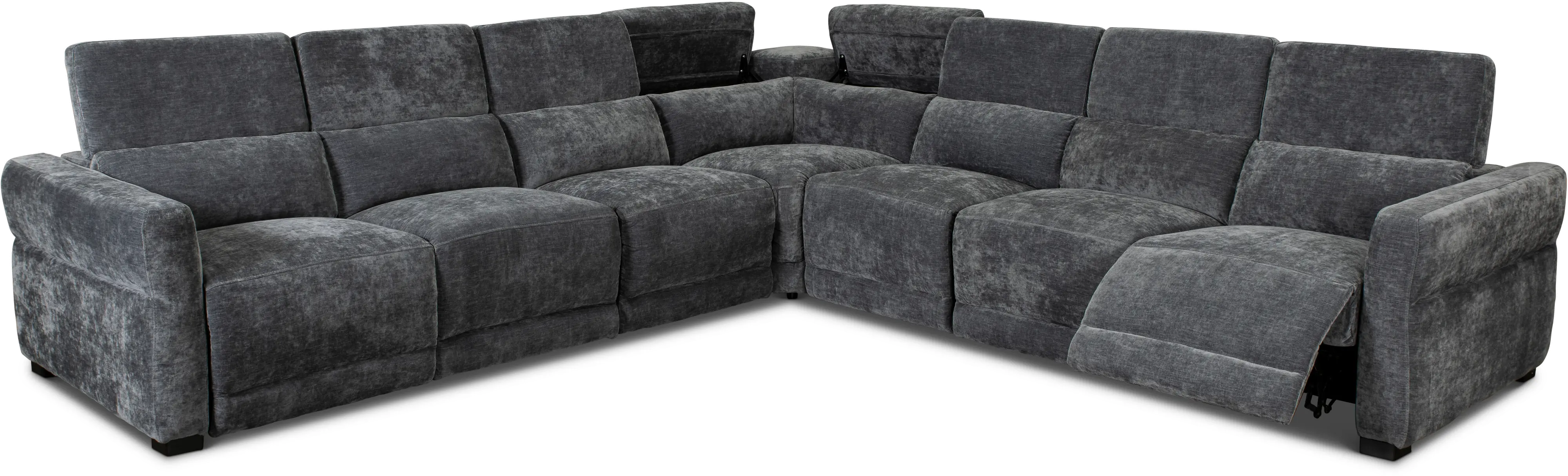 Mystery 5-Piece L-Shaped Power Reclining Sectional