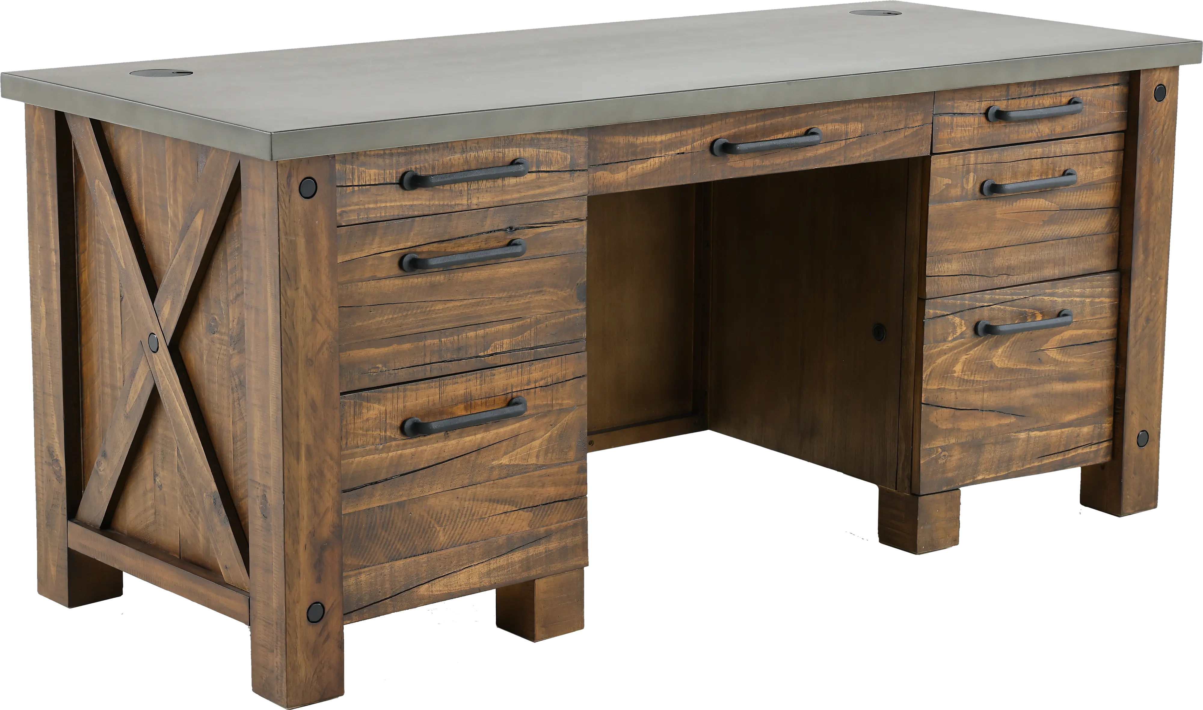 Jasper Rustic 68 Executive Desk