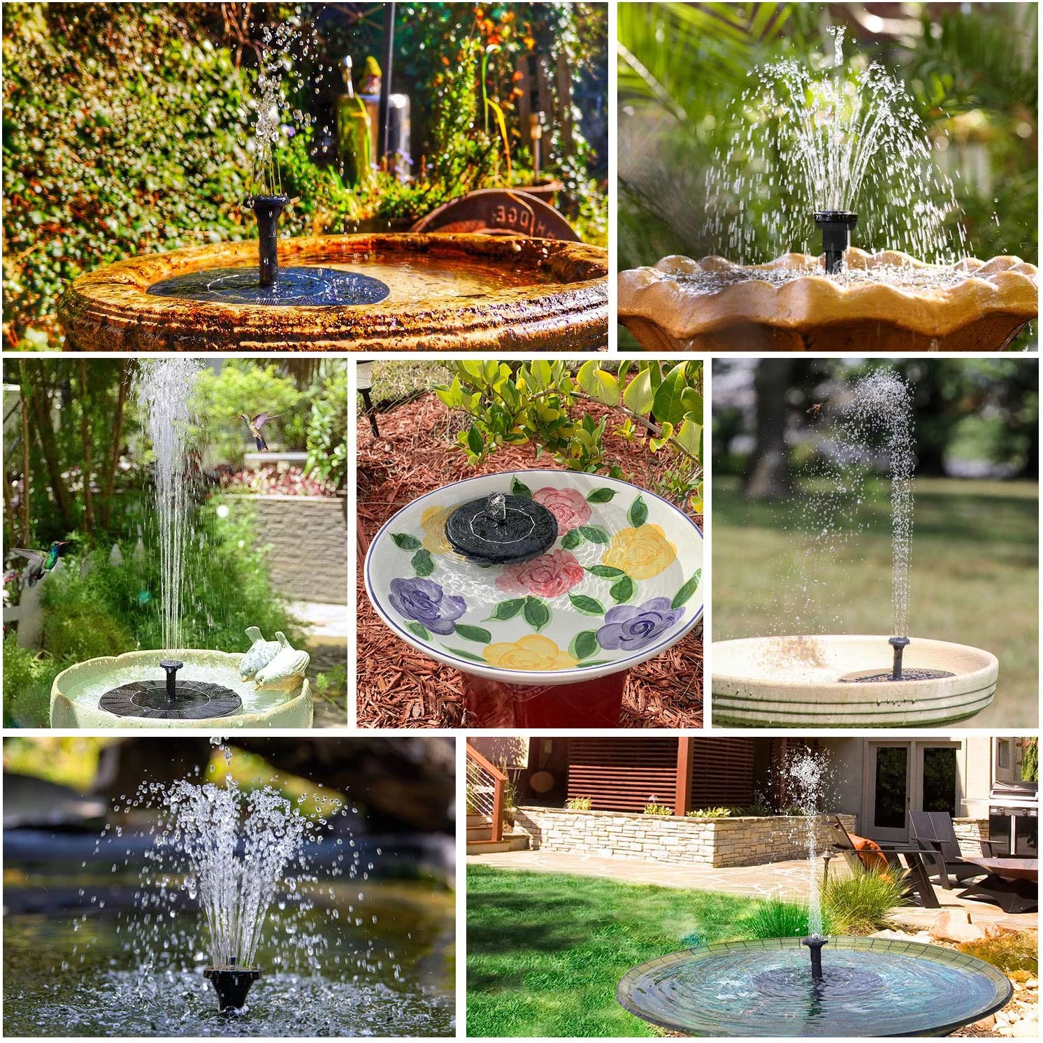 LAST DAY 60% OFFSolar-Powered Bird Fountain Kit