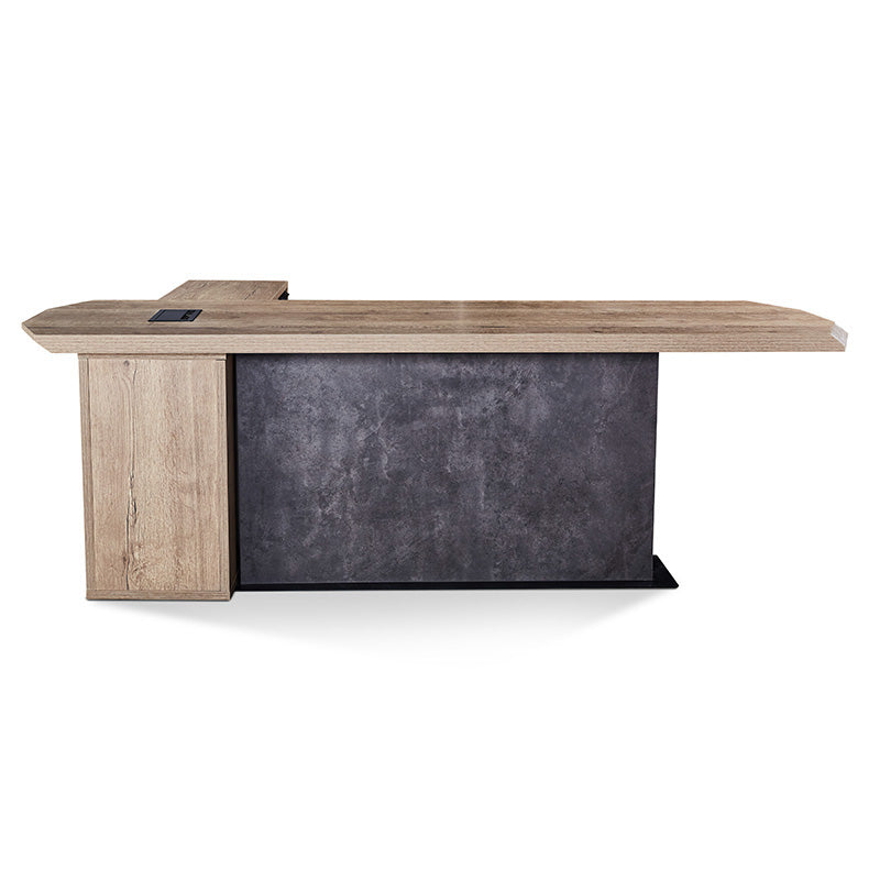 MAGNUS Executive Office Desk with Right Return 2.4M - Tobacco