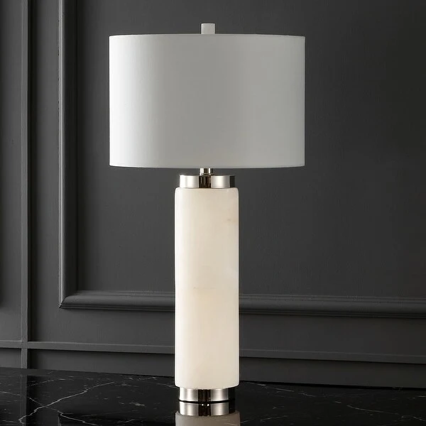 SAFAVIEH Couture Sydni Alabaster Pillar Table Lamp - 15 IN W x 15 IN D x 30 IN H