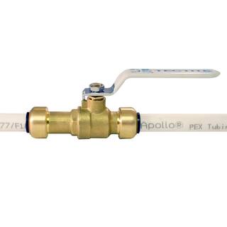 Tectite 12 in. Brass Push-to-Connect Slip Ball Valve FSBBV12SL