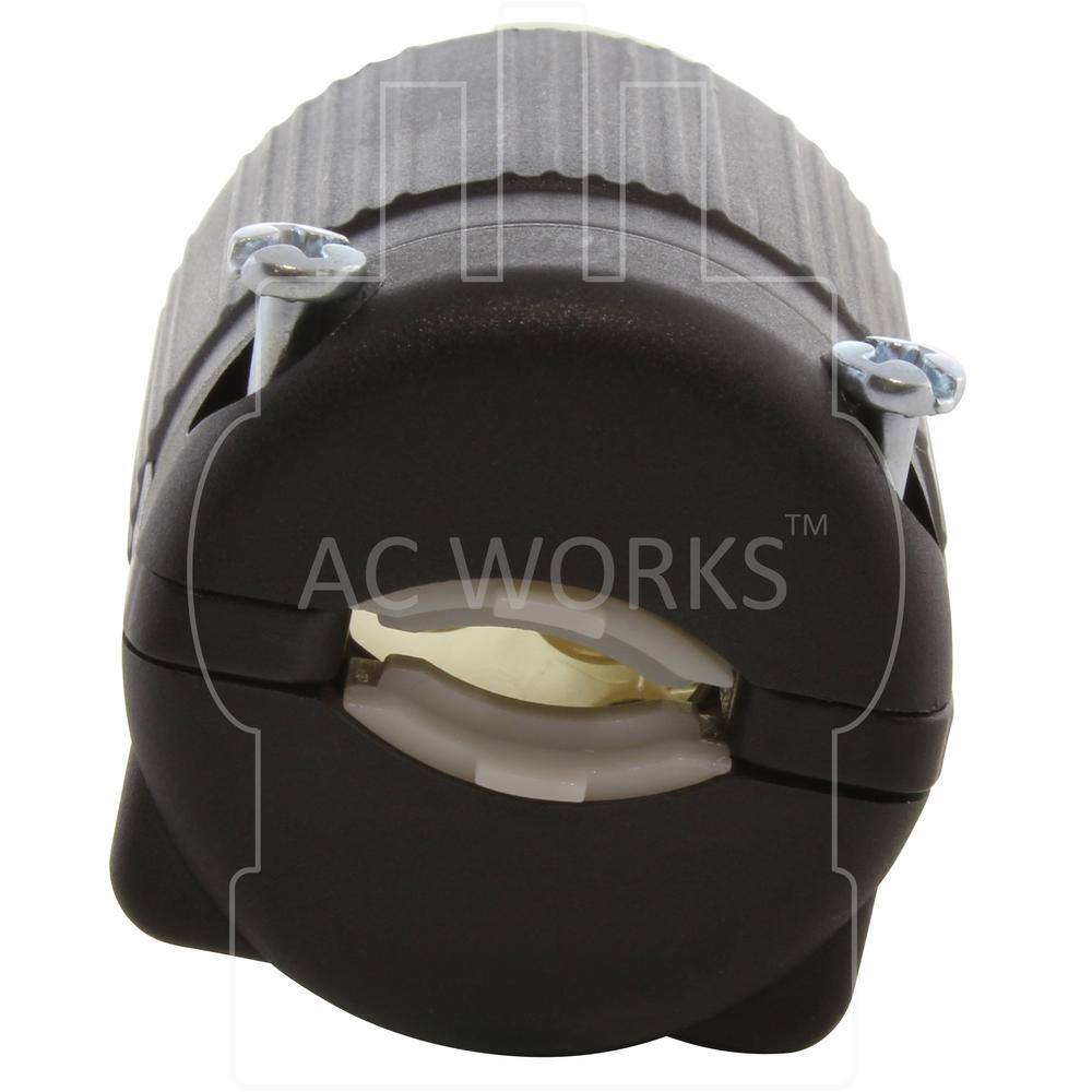 AC WORKS 15 Amp 125-Volt NEMA 5-15P 3-Prong Medical Hospital Grade Green Dot Male Plug ASMD515P