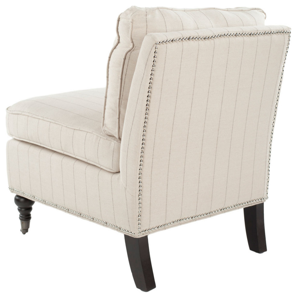 Dan Slipper Chair Flax/Beige   Traditional   Armchairs And Accent Chairs   by V.S.D Furniture  Houzz