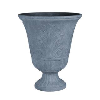 CHG CLASSIC HOME  GARDEN Larissa 16 in. x 19.5 in. Stone Resin Composite Urn 416P-120