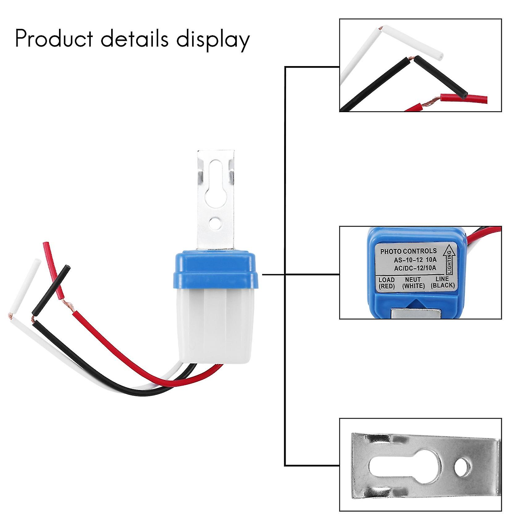 Sensor Switch Ac Dc 12v Street Lights Automatic Control Light Light Day And Night Detection Control