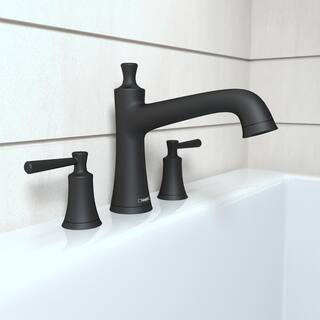 Hansgrohe Joleena 2-Handle Deck Mount Roman Tub Faucet in Matte Black 04776670