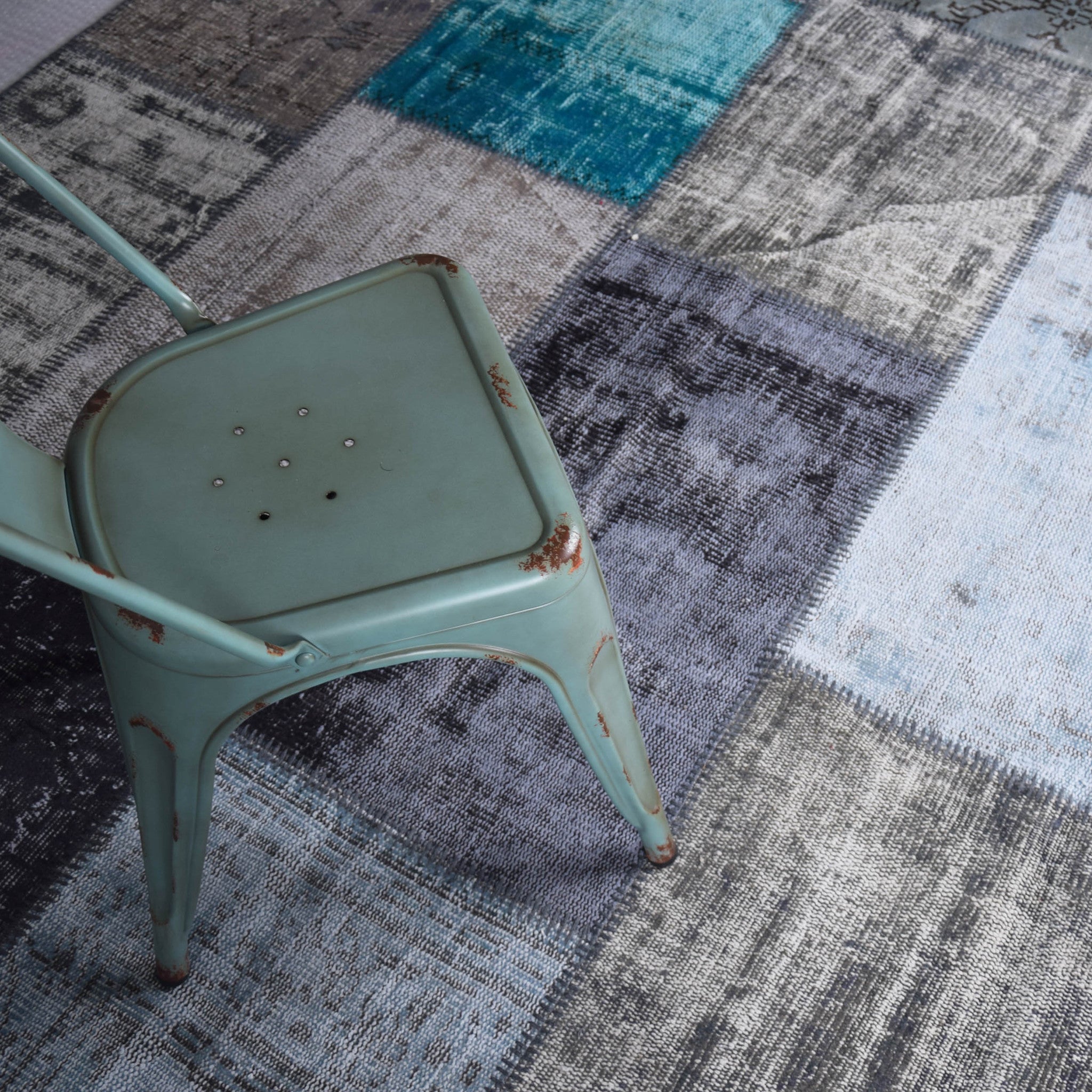 Hali Handmade Patchwork Over Dyed Rug 90X300 Cm  Pw006