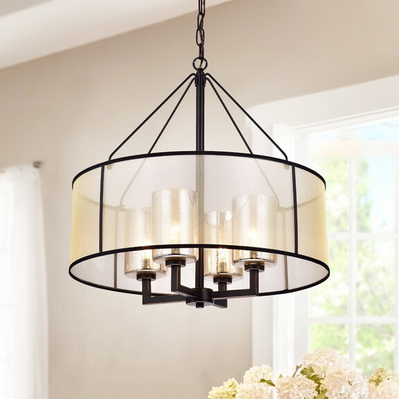 Warehouse of Tiffany RL8198H ORB Sarina 25 in. 4 L...