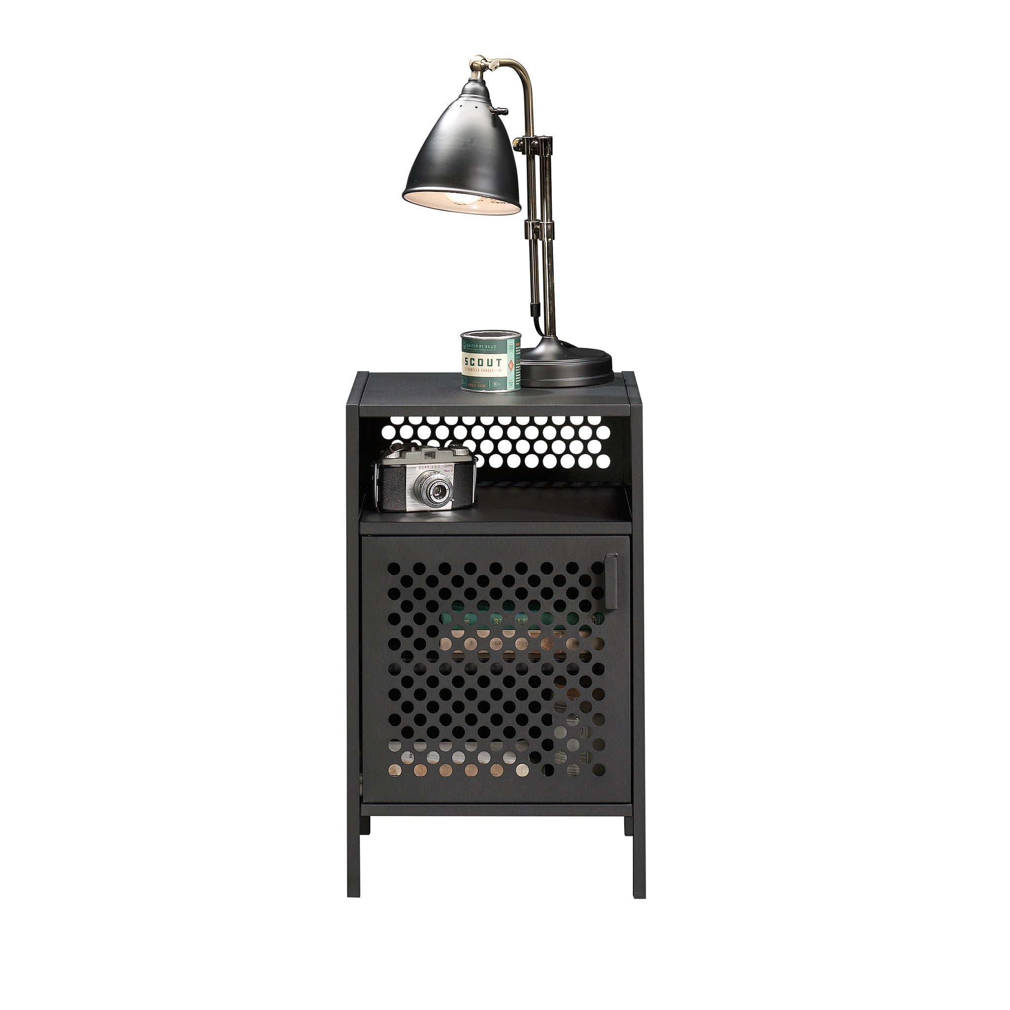 Sauder Boulevard Cafe Night Stand, Black Finish