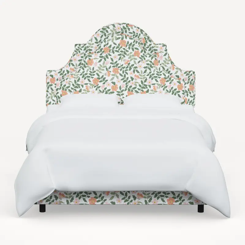 Rifle Paper Co Marion Primrose Blush and Cream Twin Bed