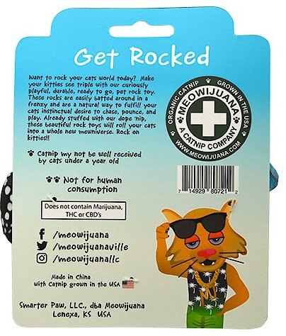 Meowijuana Get Rocked String of Stones Plush Cat Toy with Catnip