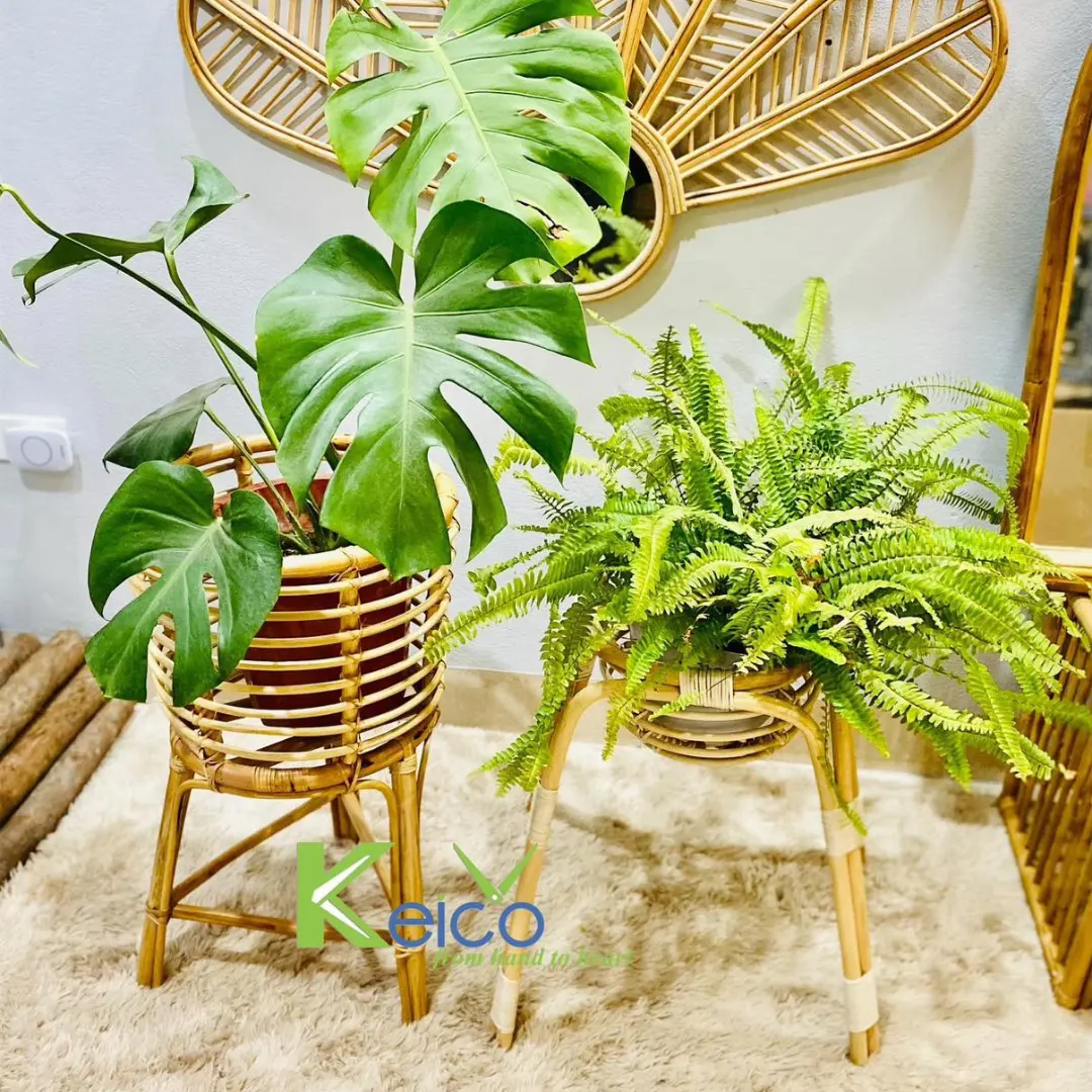 High Quality and Cheap Price Natural Handmade Eco friendly Rattan Planter for Home garden Garden supplies