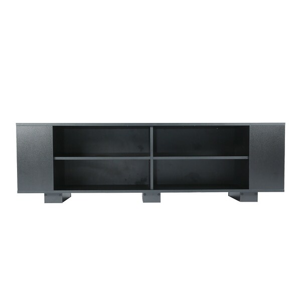 TV Stand for TVs up to 65-Inch， Modern Entertainment Center with 8 Open Shelves