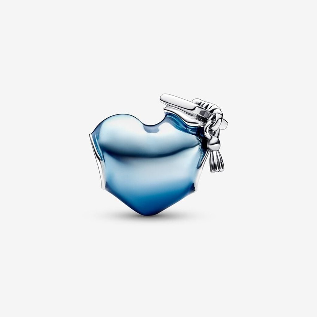 PANDORA  Blue 2023 Graduation Heart Charm