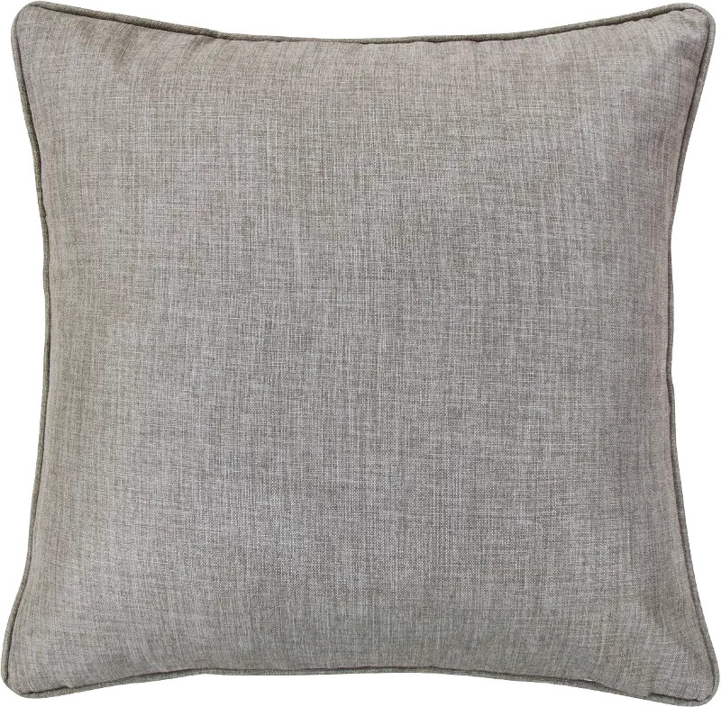 Fenton Solid Taupe Linen Euro Sham