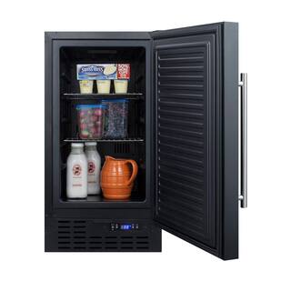 Summit Appliance 18 in. 3 cu. ft. Mini Fridge in Black FF1843B