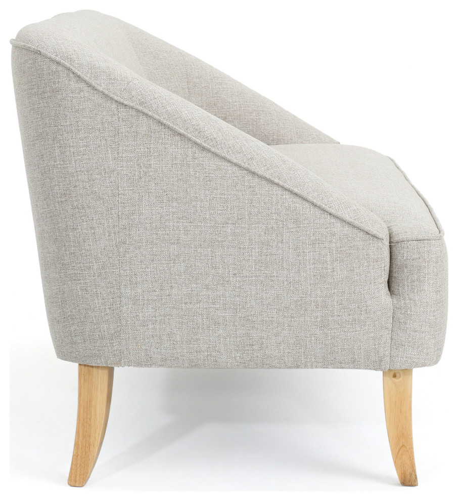 GDF Studio Jasper Mid Century Modern Fabric Loveseat   Transitional   Loveseats   by GDFStudio  Houzz