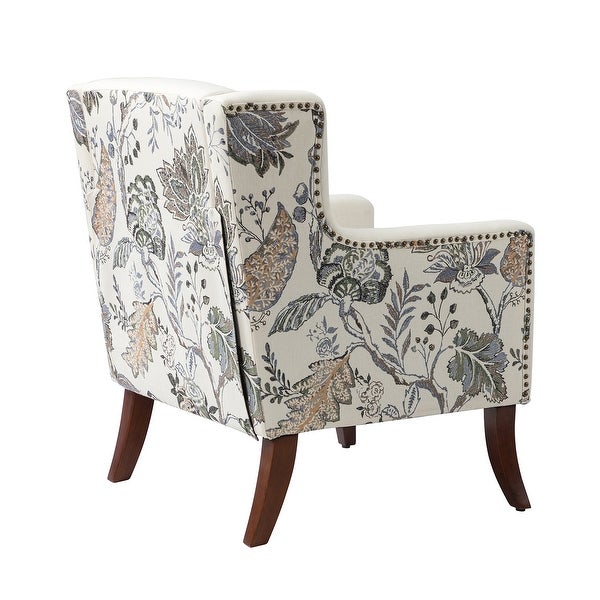 Hagens Wooden Upholstered Armchair with Square Arms by HULALA HOME