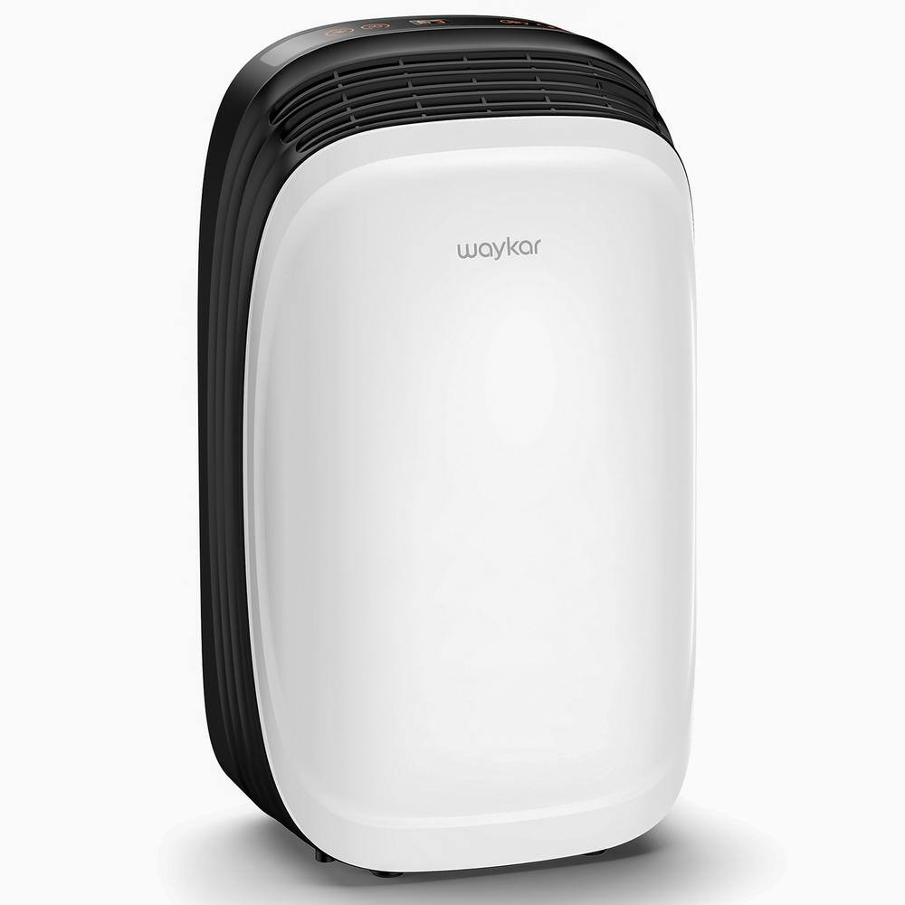 waykar 30-Pint Dehumidifier with Smart Dry for Bedrooms Basements or Damp Rooms up to 2000 sq. ft. White HDCX-PD100A-1