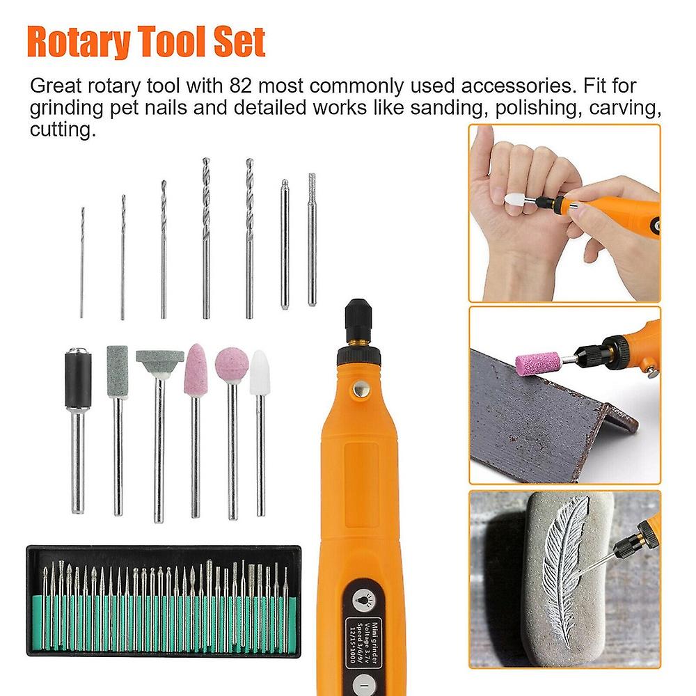 Electric Mini Grinder Drill Rotary Tool Usb Engraving Pen and Drill Bits