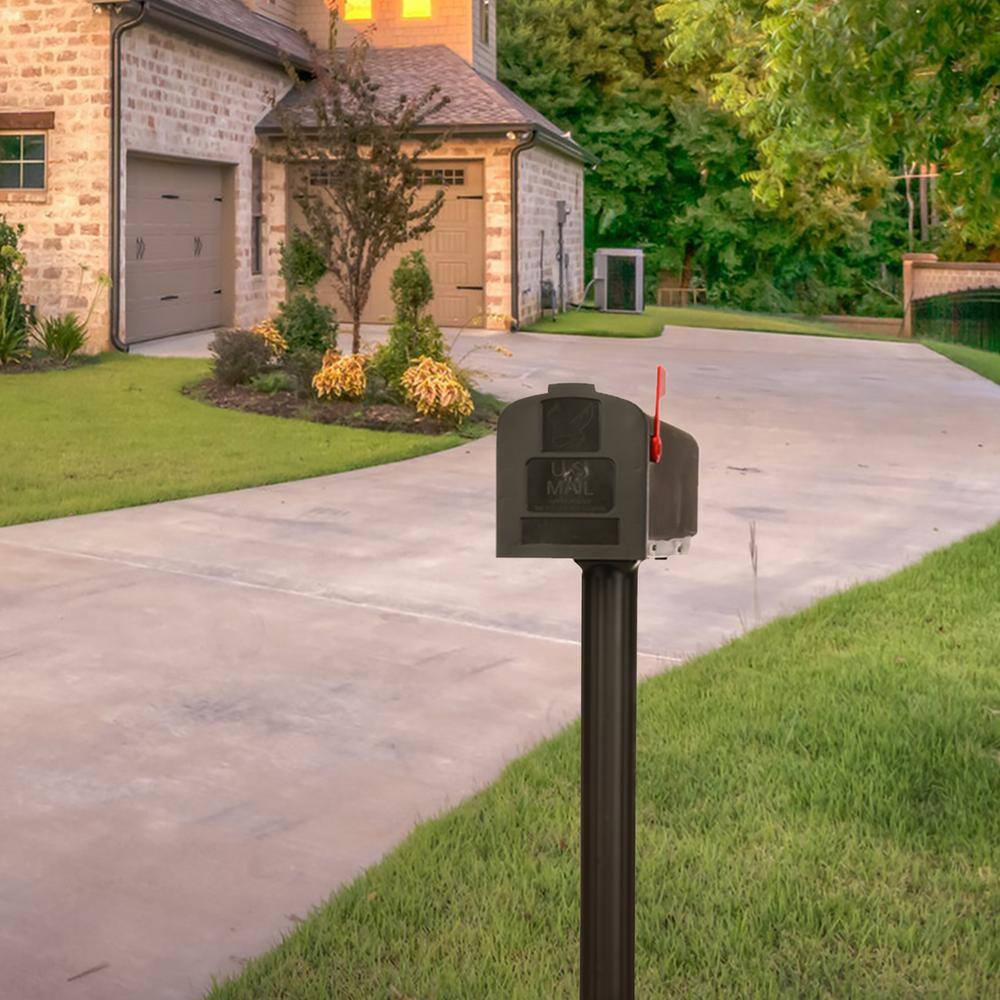 Architectural Mailboxes Harrison Bronze Medium Plastic All-in-One Mailbox and Post Combo HCPL10VAM