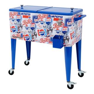 Permasteel 80 qt. Heritage Edition Retro Outdoor Patio Cooler PS-203-PE-WG