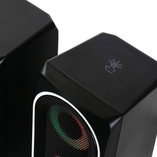 BEFREE SOUND 2.0 Computer Gaming Speakers with LED RGB Lights 985117831M