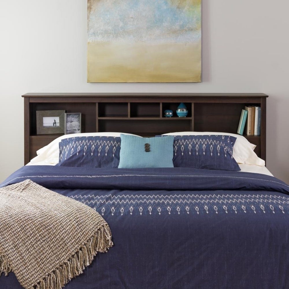 Copper Grove Backus Espresso King Bookcase Headboard - - 20882226