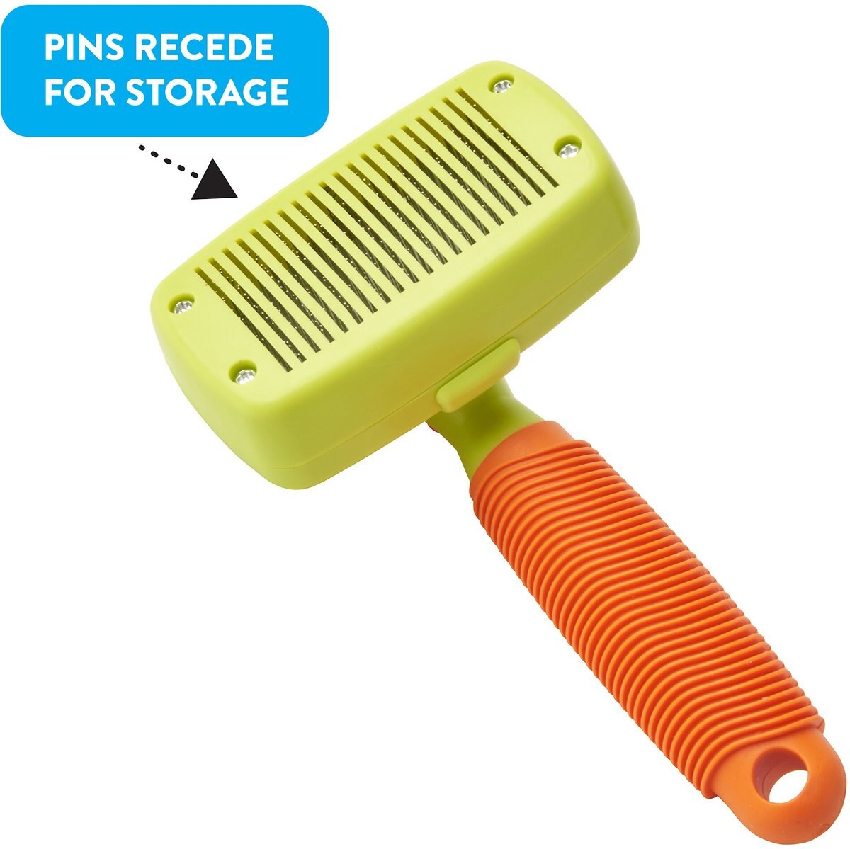 Rinse Ace Self-Cleaning Retractable Bristle Pet Brush