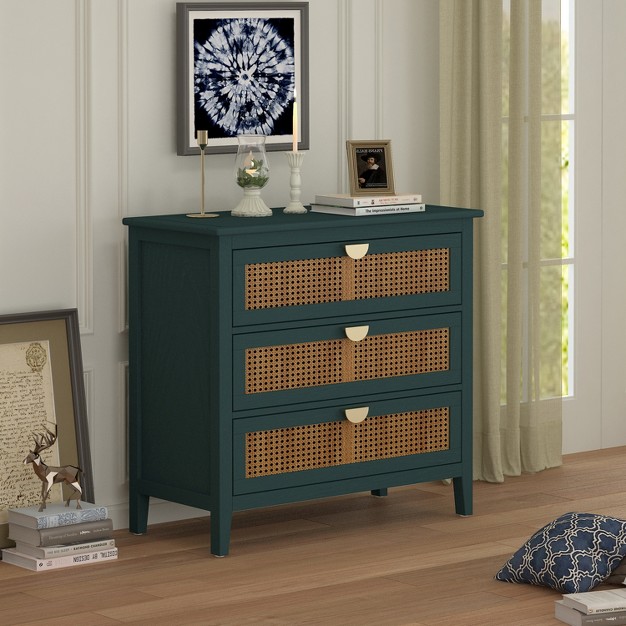 Archie Ash Wood Veneer 3 drawer And Pine Legs Accent Cabinet With Storage The Pop Maison