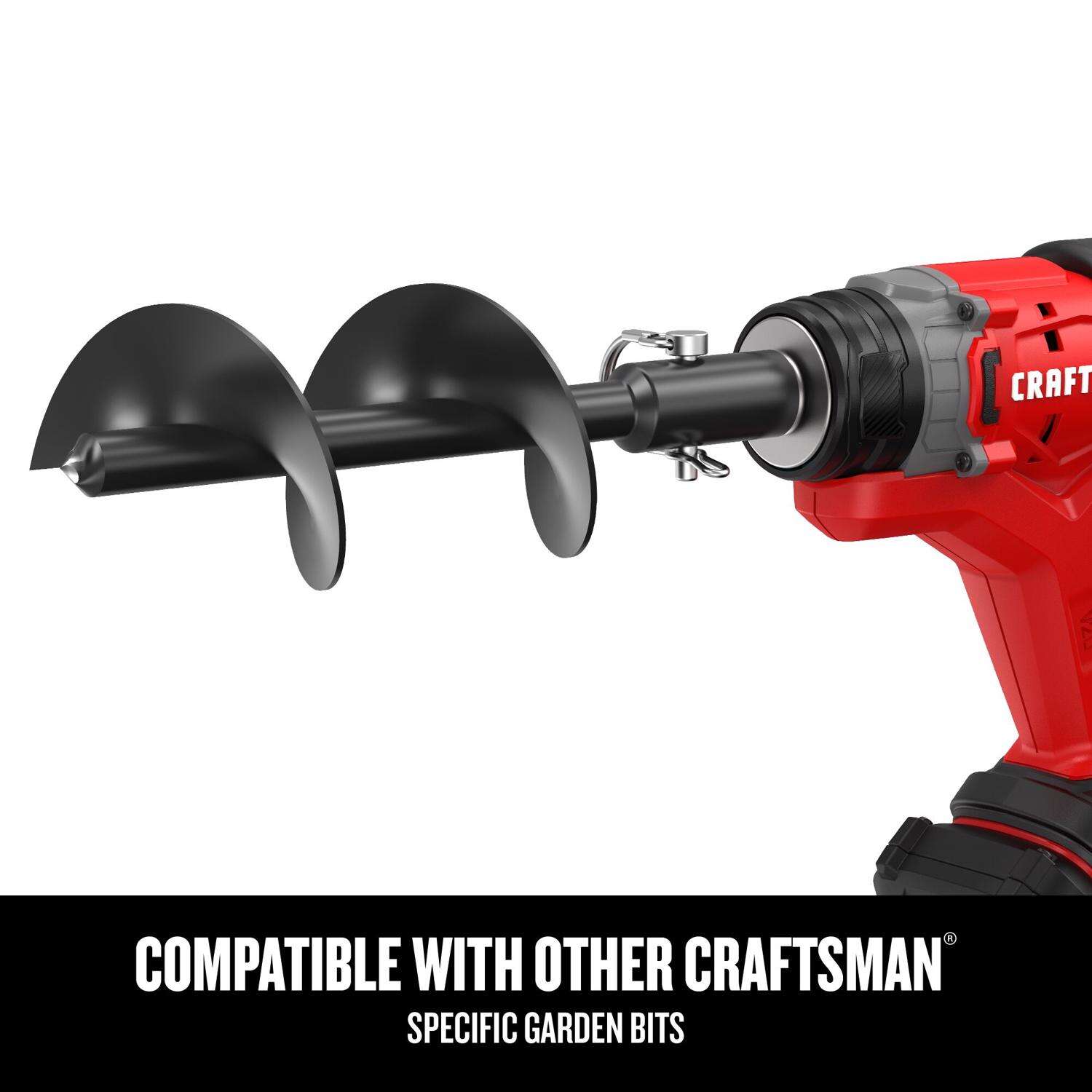 Craftsman V20 13.97 in. Steel Battery Operated Auger