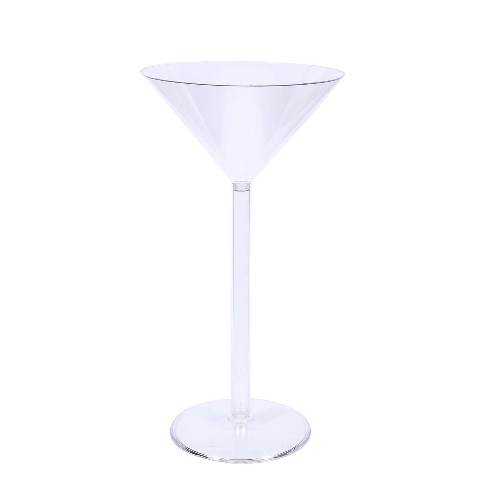 4 Pack Clear Plastic Martini Glass Flower Vases, Wedding Centerpieces 18