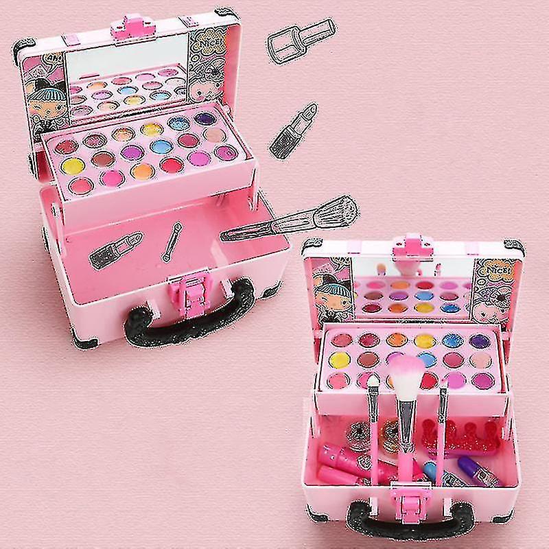 1set Kids Makeup Kit For Girl Safe Cosmetics Toys Set Cosmetics Playing Toys