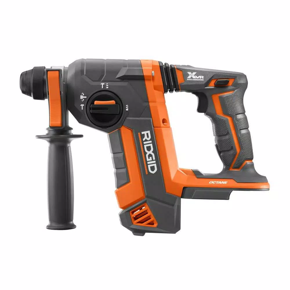 RIDGID 18-Volt OCTANE Cordless Brushless 1 in. SDS-Plus Rotary Hammer (Tool Only) and#8211; XDC Depot