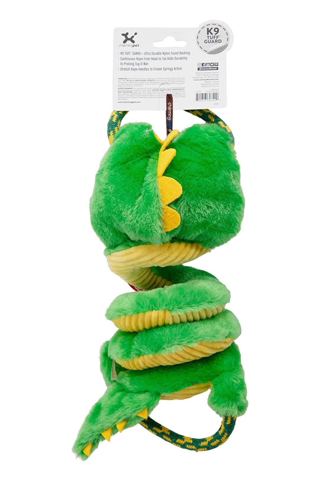 Charming Pet Springys Gator Dog Toy，