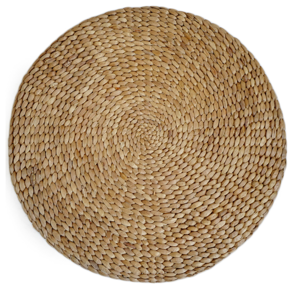 Round Banana Leaf Rope Stool   Tropical   Footstools And Ottomans   by Design Mix Furniture  Houzz