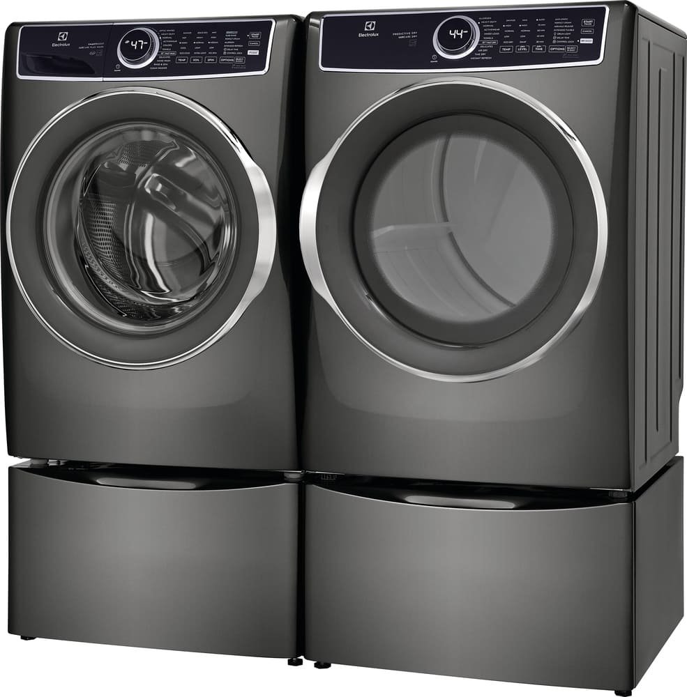 Electrolux 8 Cu. Ft. Titanium Front Load Perfect Steam Gas Dryer With LuxCare Dry And Instant Refresh