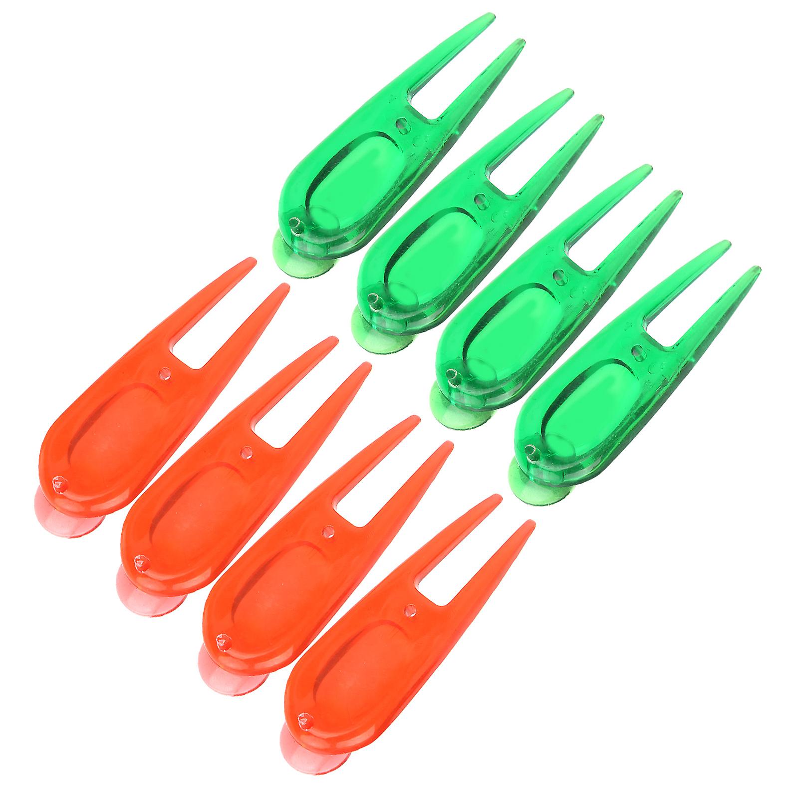 Pe Plastic Golf Ball Divot Tools Pitch Fork Putting Green Repair Kit With Ball Marker