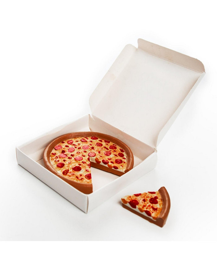 The Queen's Treasures 18 Inch Doll Food Accessories Pizza Queen 18 Inch Doll Pepperoni Pizza With Cut Slice and Authentic Style Pizza Box. Compatible with American Girl Dolls Kitchens and Furniture