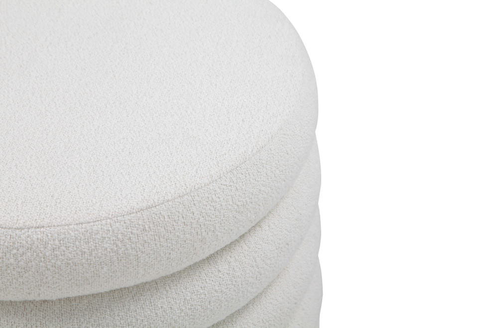 Fold Ottoman  Ivory Boucle   Contemporary   Footstools And Ottomans   by American Home Classic Inc.  Houzz