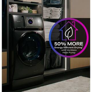 GE Profile 4.8 cu. ft. UltraFast Combo Washer  Dryer with Ventless Heat Pump Technology in Carbon Graphite