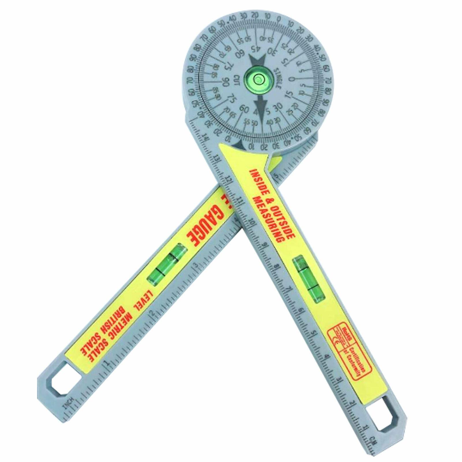 Angle Finder Miter Saw Protractor Measuring Ruler Tool Goniometer Pro Durable