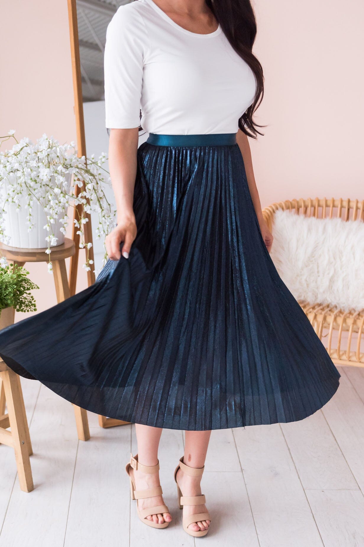 Shine Bright Darling Modest Pleat Skirt